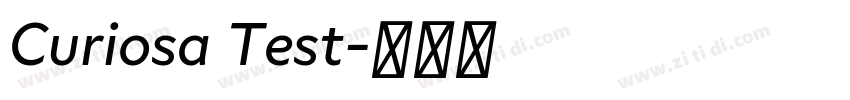 Curiosa Test字体转换